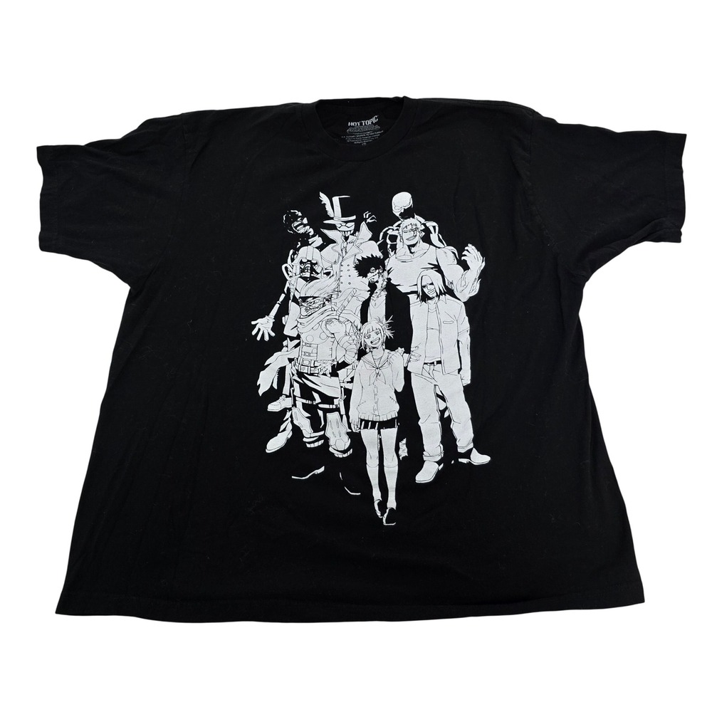 My Hero Academia Vanguard Action Squad Black‎ Graphic T-Shirt Mens 2XL Hot Topic